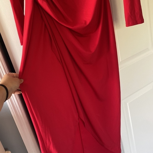 The Vanity Room red long maxi/midi dress, size L - Picture 4 of 5